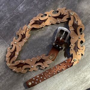 Belt made from cowboy boots